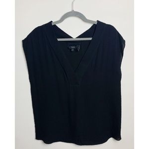 THEORY | Silk V-neck Blouse